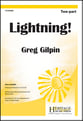 Lightning! Two-Part choral sheet music cover